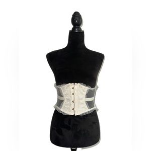 Cream Lace Agent Provocateur Corset Belt
